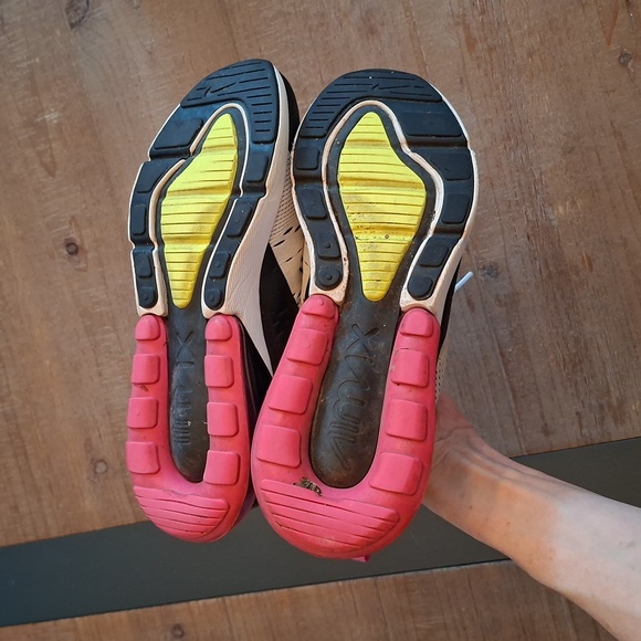 Nike Air Max 270 Women's White/Volt-Black-Laser Fuchsia (Size US 6) - Picture 7 of 12